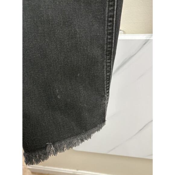 Tommy Hilfiger Women's Jeans Black Size 30x27 High Rise Raw Hem Grunge Y2K - Picture 8 of 12